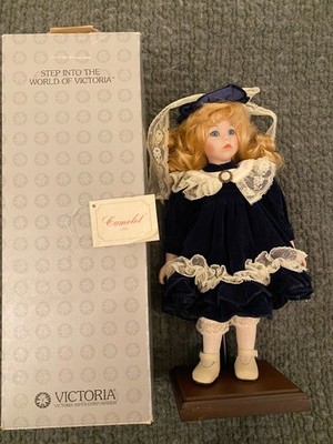 victoria impex porcelain doll camelot alicia 18 in w/ stand