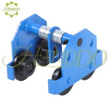 Manual Trolley, 1100lbs Load,Adjustable for I-Beam Flange Width 55-135mm Blue