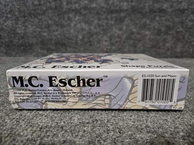 Vintage 1999 M.C. Escher 28 Piece Shape Puzzle SUN AND MOON