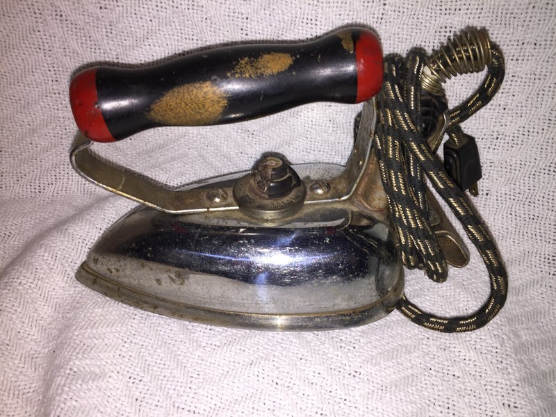 WORKING Universal Chrome Plate Wrinkle Proof Electric Iron Cloth Cord Handle