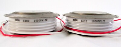 2pc Lot - International Rectifier 1000PK120 Phase Control SCR 1200V 1000A USED