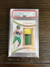2020 Panini Flawless Coll. Justin Herbert Legacy Patches-Gold #7 PSA 9