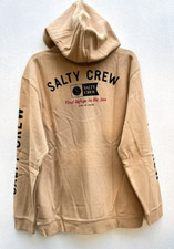 Salty Crew Men's Sweatshirt Hoody Surf Club Zip Fleece Sandstone L code 9-9 NWT