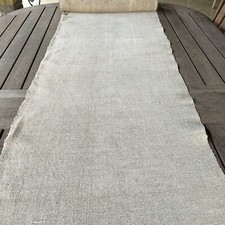 Antique Handwoven Linen Fabric Homespun Old Textile Roll 13 yd US DUTY INCLUDED