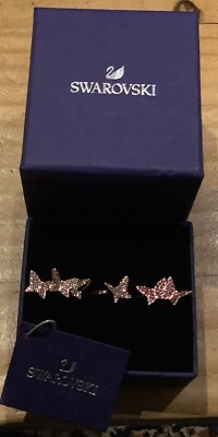 Swarovski Lilia Ring Set (3), Butterfly, Pink, Rose-Gold 5636414 (Size 52/S/6)