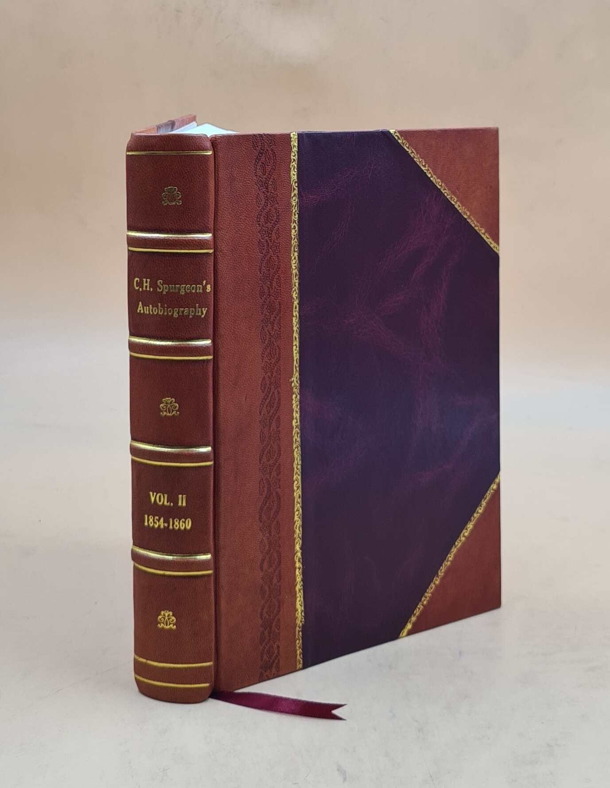 Spurgeon Autobiography Leather Bound Diary Letters Edition