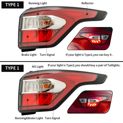 Left Side Tail Light, Tail Lamp for 2017-2019 Ford Kuga_Escape With Bulb New - Picture 5 of 18