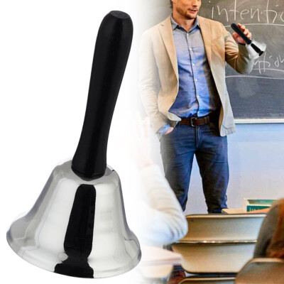 Metall Handglocke Mit Holzgriff - Laute Serviceglocke Für Restaurant, Schule & Hotel