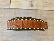 Lovely Handmade And Hand Tooled, SZ S, WESTERN STYLE, Leather Belt W/name RANDY
