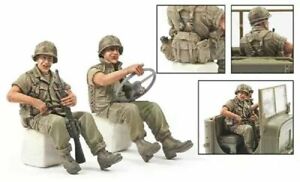 Details about   1/35 Resin Figure Model Kit Vietnam War US Soldiers Communication Unpainted