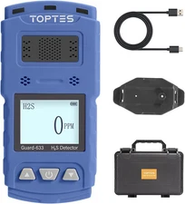 TOPTES Guard-633 H2S Detector, H2S Monitor Clip On, Precise. Gas Sensor
