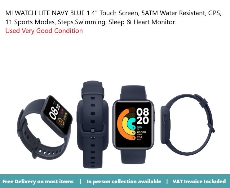 MI Watch LITE Navy Blue Activity Tracker Walking Swimming Sleep