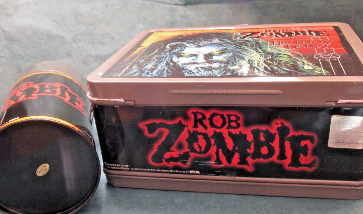 Vintage Rob Zombie Hellbilly Deluxe metal lunchbox & thermos by