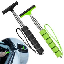 Side Mirror Squeegee 2 PCS Car Mirror Squeegee Retractable Car Rearview Mirror