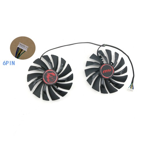 Graphics Card Cooling Fan Cooler Fan for MSI GTX950 960 970 980 980ti GAMING - Picture 4 of 10