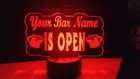 Open Bar sign - light up LED Bar open Personalised with your bar name neon