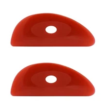 Soft Silicone Pottery Rib (Shape 3) - Ceramic Clay Sculpting Tool | 2 Pack