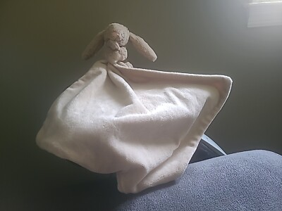 Jellycat Bunny Baby Comforter Security Blanket Plush Lovey Rabbit Jelly Cat