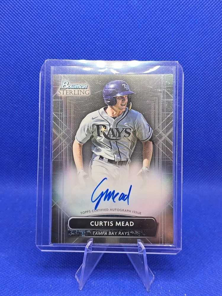 Curtis Mead 2022 Bowman Sterling Auto Tampa Bay Rays