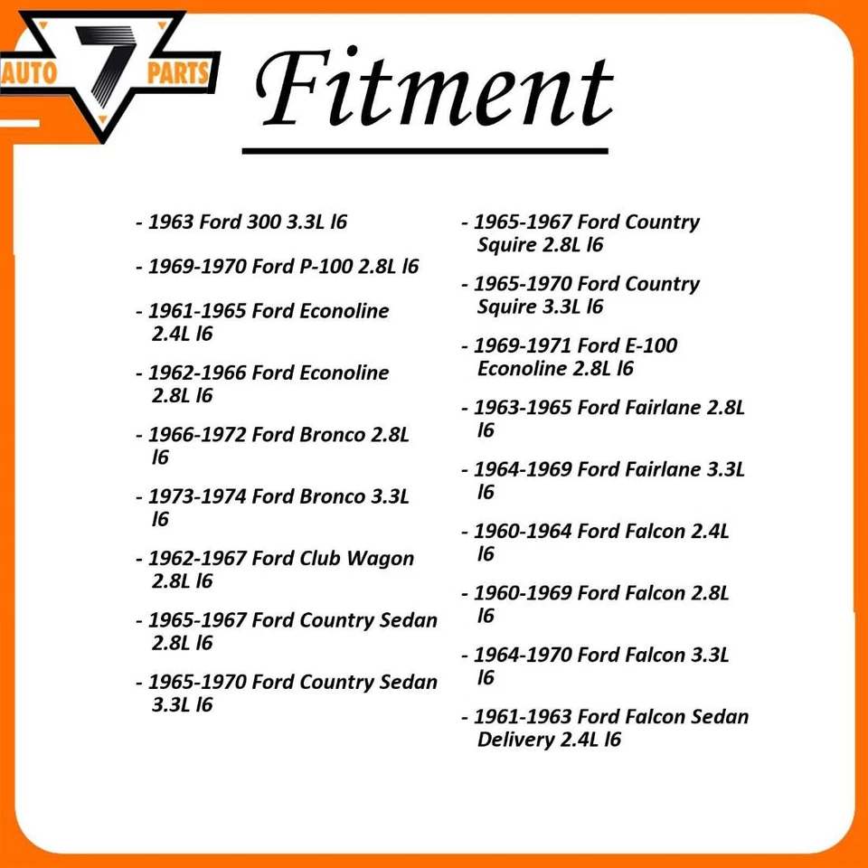 Водяной насос двигателя GMB подходит для Ford 300 1963-1963 - Изображение 2 из 4