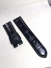 26/22mm Black .CROCO. Handmade strap fit for PANERAI RADIOMIR 47mm