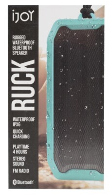 iJoy® RUCK Portable Bluetooth® Speaker Teal