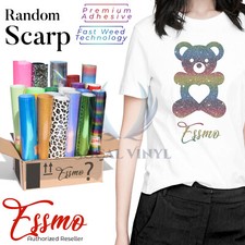 10"x12" Heat Transfer Vinyl HTV Iron on Heat Press Random Style Scrap Bundle