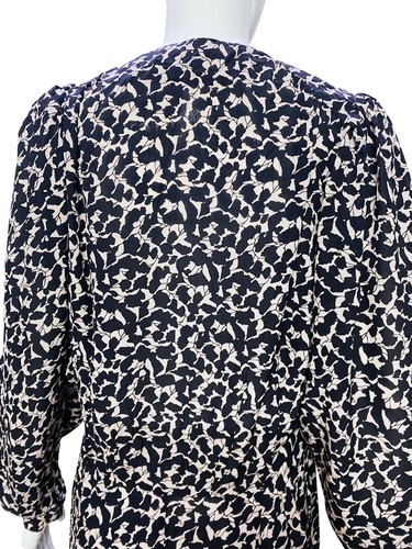 Isabel Marant Etoile Femmes Arone Imprimé Graphique Plissé Court Mini Robe M 38 - Photo 15 sur 17