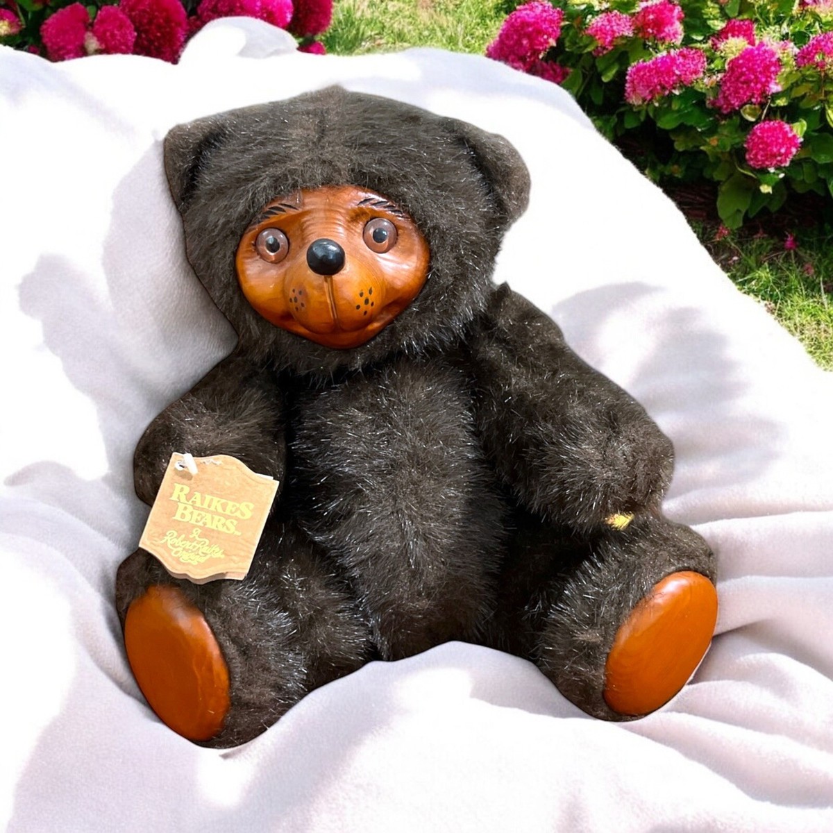 1985 Robert Raikes Bears 5452 SHERWOOD Jointed, Wooden Face & Feet