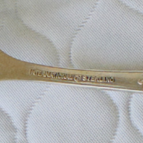 Set 2 Silver Melody International Sterling Salad Desert Fork 6.25" Lot Vintage - Picture 6 of 9