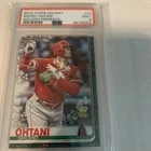 2019 Topps Holiday HW33 SHOHEI OHTANI Holding Present Variation SSP PSA 9 POP42