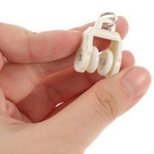 50pcs Curtain Track Pulley Sliding Wheel Curtain Track Glider Fitting