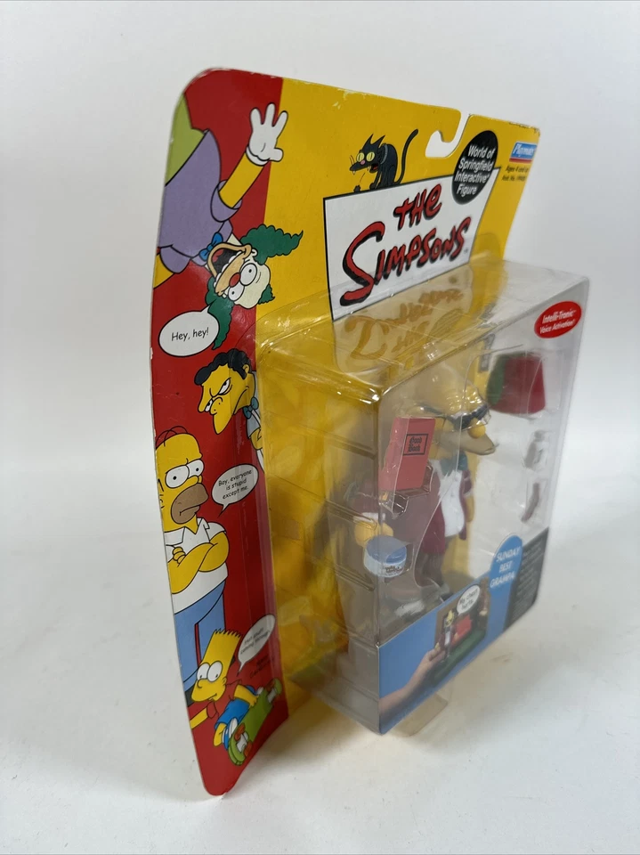 Figura de acción abuelo The Simpsons 2002 Playmates Series 9 Sunday Best Grampa 4" Foto 2 de 4