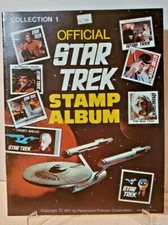 1977 OFFICIAL STAR TREK STAMP ALBUM COLLECTION 1 