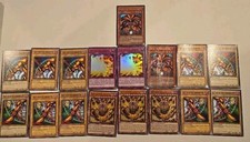 Yugioh Exodia Themed 17 Card Lot - 2 Complete 5 Card Sets Extras