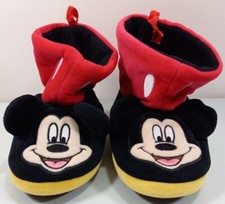 Disney Mickey Mouse Toddler Boys Girls Slippers Size 9
