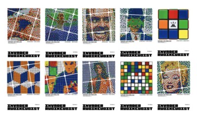 SPACE INVADER - RUBIKCUBIST  Mima Museum Exhibition Set of 10 Posters Prints