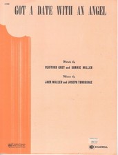 "GOT A DATE WITH AN ANGEL" SHEET MUSIC-PIANO/VOCAL/GUITAR/CHORDS-1932-RARE-NEW 