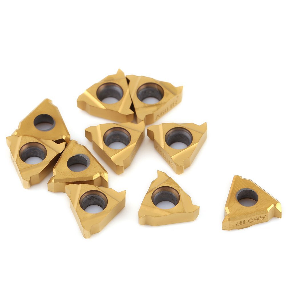 20PCS Lathe Threading Inserts Carbide Turning Inserts 11IR A60 CNC Blade