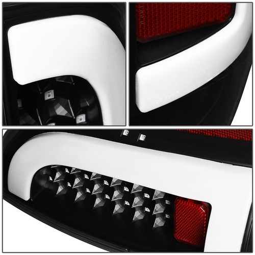 FOR 2005-2015 TOYOTA TACOMA PAIR 3D LED STRIP TAIL LIGHT REAR BRAKE LAMPS BLACK - Picture 6 of 10