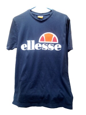 Ellesse Prado T Shirt Men UK Size Medium Navy Blue SHS01147