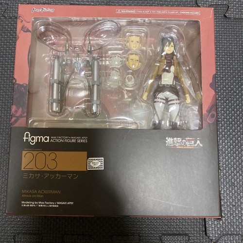Figurine d'attaque des Titans,Mikasa · Ackerman,Eren Jaeger et Levi