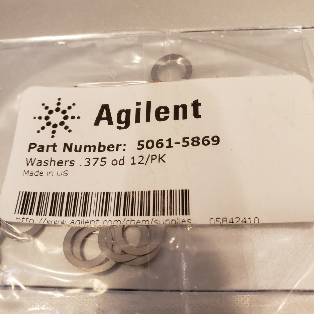 Genuine Agilent or Hewlett Packard Sp/Spl Washers, .375 od