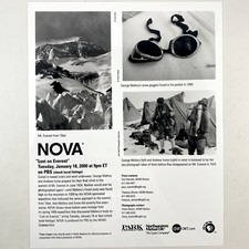 NOVA Lost On Mt Everest Vintage 2000 PBS Press Photo 8x10 Science TV Show Promo