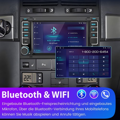 64G Android Autoradio Für VW Touareg T5 Multivan Transporter GPS Navi BT SWC DAB - Bild 16 von 19