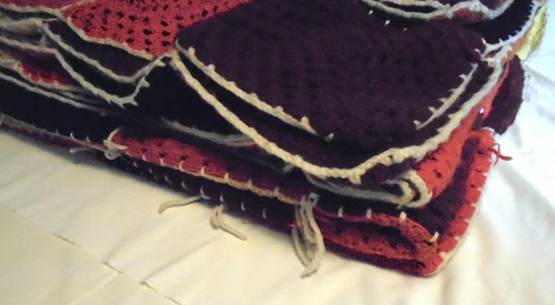 Manta De Colección Afghan Granny Core Crochet Multicolor Grande Hecha a Mano 104x96 - Imagen 10 de 13