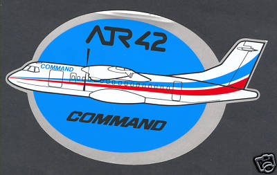ATR-42 Command Airways US Airlines Label Sticker