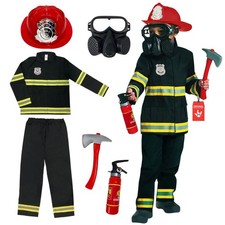 Morph Firefighter Costume For Kids, Fireman Costume For Boys, Boys Halloween Cos