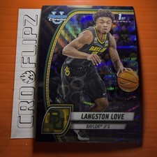2024-25 Bowman U Chrome Langston Love Purple Lava Refractor 1st Bowman Baylor