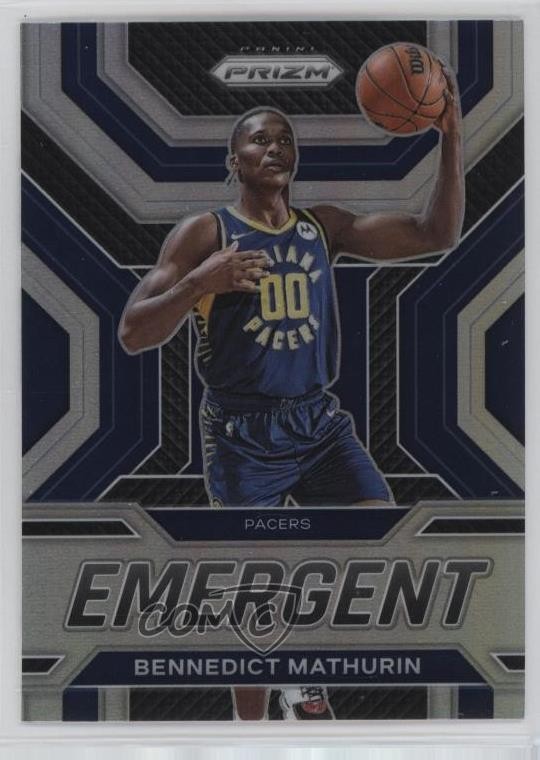 2022-23 Panini Prizm Emergent Silver Prizm Bennedict Mathurin #22 Rookie RC k2y